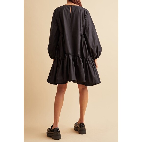 Merlette X Tomorrowland Byward Mini Dress Ruffle Swing Cotton Resort XS 279980 - Picture 3 of 8